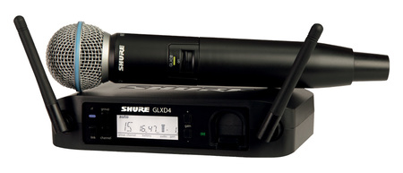 Image principale du produit Micro Shure - GLXD24E-B58-Z2 Complet - Emetteur main Beta58 - Bande Z2