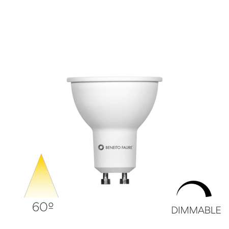 Image principale du produit AMPOULE LED DIMMABLE HOOK GU10 6W 220V 60º DICHROIC EFFECT LED 3000k