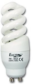 Image principale du produit Ampoule GU10 fluo economique 9W sans reflecteur