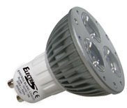 Image principale du produit Lampe à 3 leds 3 X 1W Blanc chaud GU10 230v