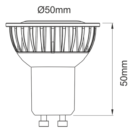 Image nº3 du produit Ampoule Beneito Faure à led SHARP GU10 230V 8W blanc Chaud 3000K 60°
