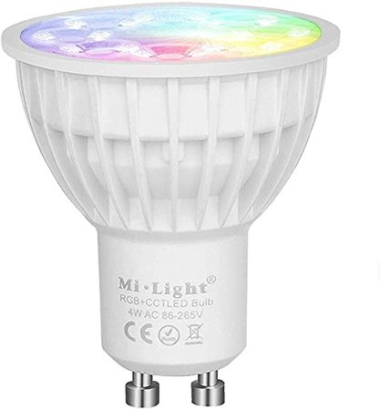 Image principale du produit Ampoule LED GU10 MI LIGHT 4 zones 4W RGBW