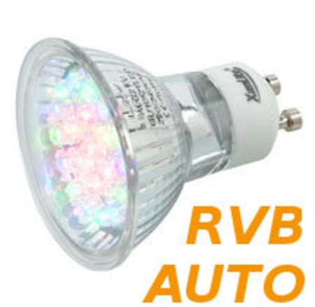 Image principale du produit Lampe à led RVB à Changement de couleur GU10 230v
