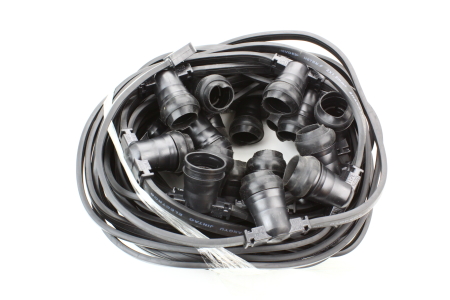 Image principale du produit Guirlande guinguette 20m pour fête en extérieur IP44 20 lampes couleurs