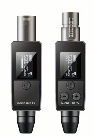 Image principale du produit HF-XLR M1 Audimax - Système de transmission audio sans fil 30m pour micro statique ou dynamique.