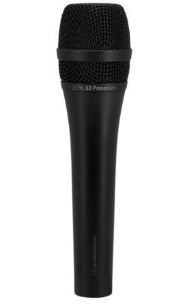 Image principale du produit Air S3 Presenter Audiophony - Micro Main Dynamique, Supercardioïde avec interrupteur