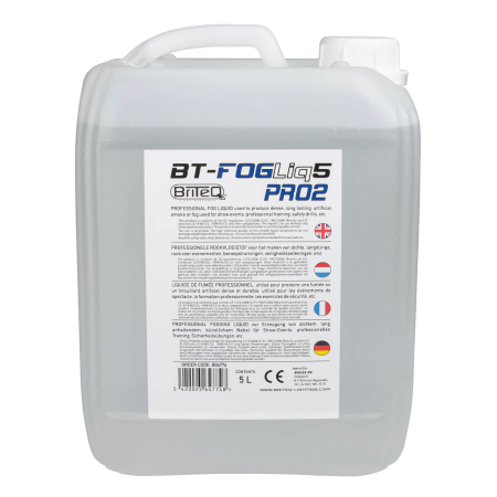 Image principale du produit BT-FOGLIQ5 PRO2 Briteq - Liquide fumée pro densité forte à base d'eau