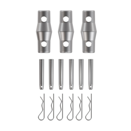 Image nº4 du produit DECO22T-AG03 Contestage - Angle Triangulaire 220 mm 3 directions 50 cm gauche 90° Livré avec 2x kits de jonction