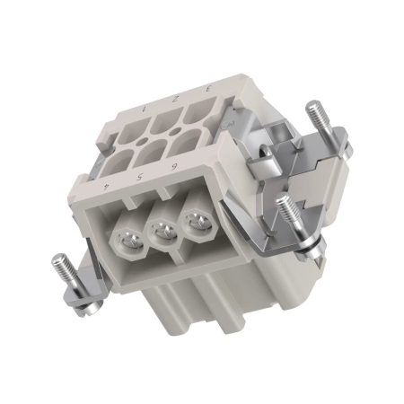 Image secondaire du produit Insert femelle type Harting 6 pôles à vis