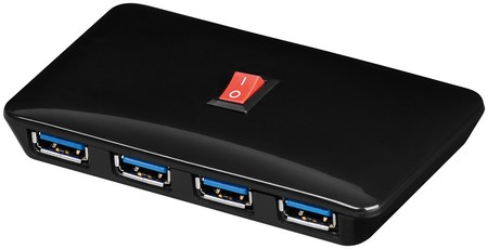 Image principale du produit Hub USB 3.0 4 soties alimentation 5v débit 5/Gbits / s