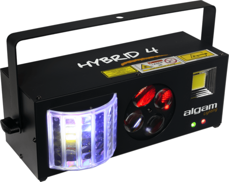 Image principale du produit Hybrid 4 Algam Lighting effet LED DJ 4 en 1 derby, gobo flower strobe et laser