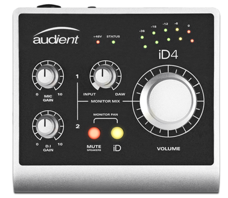 Image principale du produit Carte son Audient iD4 2 entrées 2 sorties 24 bit 96 kHz