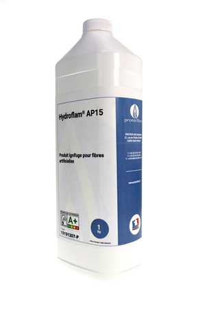 Image principale du produit Produit ignifugeant Hydroflam AP15 pour tissus synthétique acryliques ou laine bidon de 1Kg