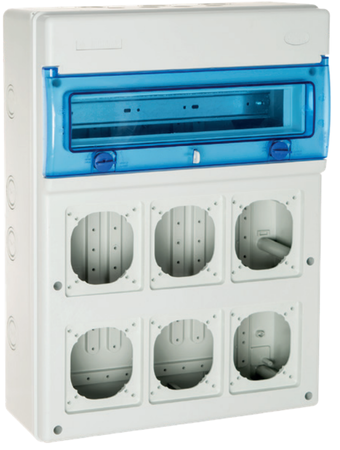 Image principale du produit Boitier vierge INDIBOX 16 modules 6 prises