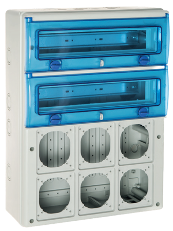 Image principale du produit Boitier vierge INDIBOX 32 modules 6 prises