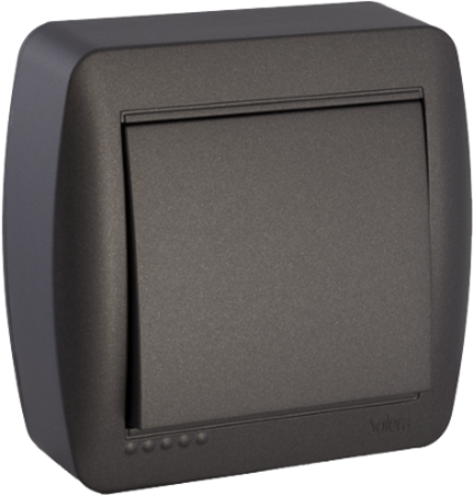 Image principale du produit Interrupteur va et vient du surface à visser 10A - graphite