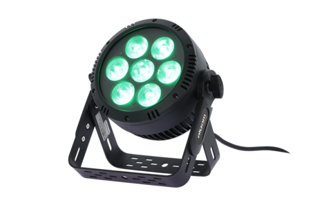 Image principale du produit IP-PAR-725-HEX Algam Lighting – Projecteur LED extérieur IP65 7x25W RGBWA+UV