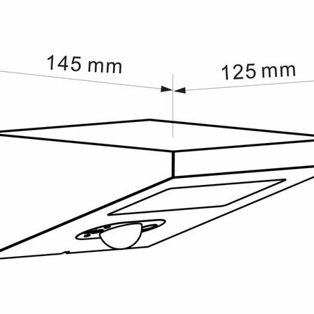 Image secondaire du produit Projecteur Extérieur Solaire IP54 2,5W 4000K avec détecteur de mouvement Beneito Faure IRIS châssis noir