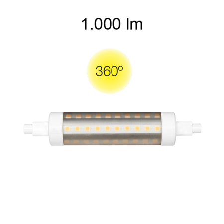 Image principale du produit Lampe Led Beneito faure 118mm 9W 360° blanc chaud 3000K