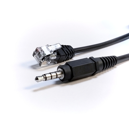 Image principale du produit Câble adaptateur jack 3.5mm TRRS vers RJ11 de 5m