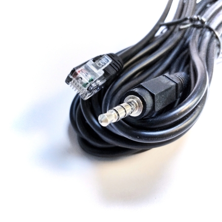 Image secondaire du produit Câble adaptateur jack 3.5mm TRRS vers RJ11 de 5m