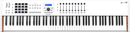 Image principale du produit Clavier maître midi Arturia Keylab 88 MKII MIDI/USB finition blanc