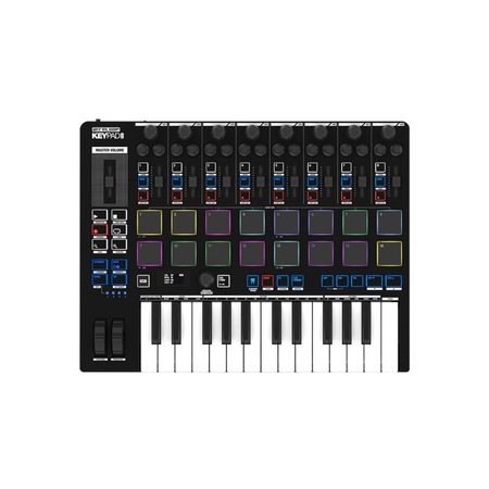 Image principale du produit KEYPAD PRO Reloop – Clavier midi 25 touches 16 pads 8 faders