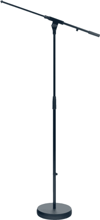 Image principale du produit Pied micro à base ronde K&M 26020 hauteur reglable avec perchette télescopique