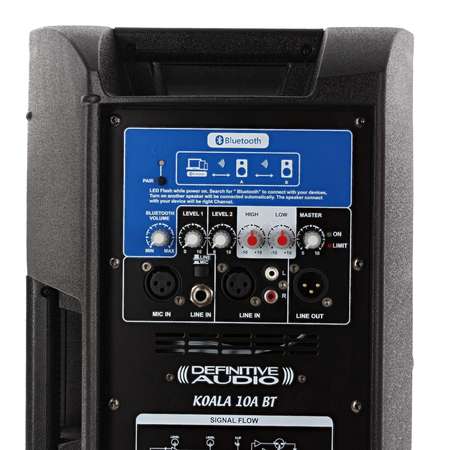 Image nº7 du produit Koala 10A BT Definitive Audio - Enceinte amplifiée Bluetooth 10 pouces 440W