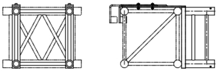 Image secondaire du produit Liaison mobile pour carré 390 vers carré 390 ASD avec 21cm de ratrappage