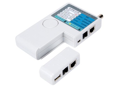 Image principale du produit Testeur de Lan multifonction USB-A, USB-B, BNC, RJ45, RJ12, RJ11, RJ10