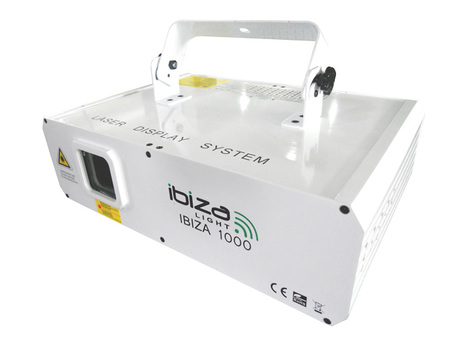 Image principale du produit Laser Ibiza 1000 RVB 1W  12 canaux DMX  et ILDA