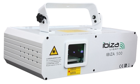 Image principale du produit Laser Ibiza 500 RVB 500mW 12 canaux DMX et ILDA