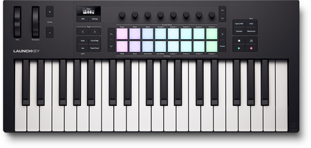 Image principale du produit LAUNCHKEY-37-MK4 Novation – Clavier maître 37 touches 16 pads 8 rotatifs
