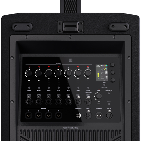 Image nº12 du produit MAUI 44 G3 MIX – LD Systems – Système colonne 3600W avec mixeur 8 canaux – Noir