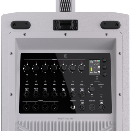 Image nº12 du produit MAUI 44 G3 MIX W – LD Systems – Système colonne 3600W avec mixeur 8 canaux – Blanc