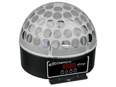 Image principale du produit EFFET LED DIAMOND 80LENTILLES RVB DEMI SPHERE ROTATIVE 6X3W 1/6DMX