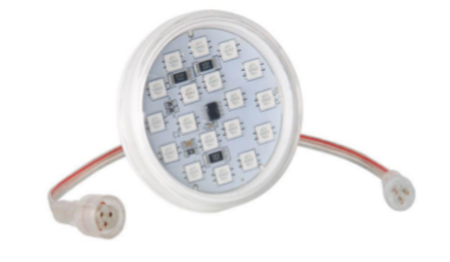 Image principale du produit Led étanche RGB 18 leds programmable 24V 3,6W