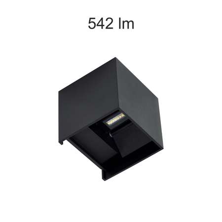 Image principale du produit Luminaire LEK aluminium 6,5W 4000K 100° noir IP65