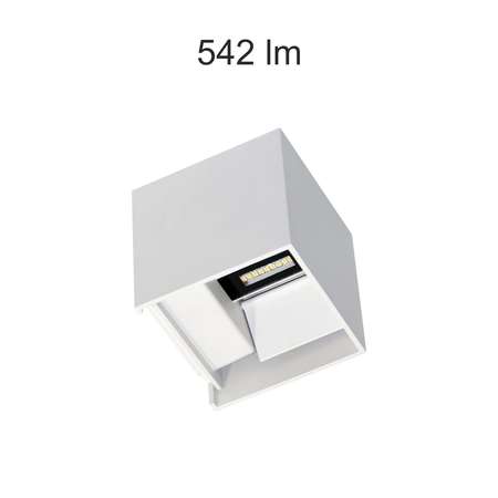 Image principale du produit Eclairage LED Extérieur LEK châssis blanc IP54 6.8W 3000K 10°-120° Beneito Faure