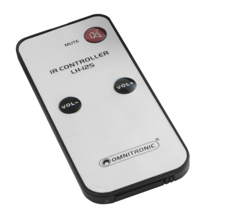 Image principale du produit Télécommande LH-125 Omnitronic pour le réglage du volume sonore