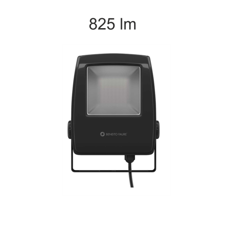 Image principale du produit Projecteur exterieur Beneito Faure LED LIP 10W blanc neutre 825 Lumens chassis noir
