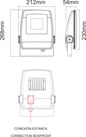 Image nº3 du produit Projecteur exterieur Beneito Faure Led LIP 45W blanc neutre 3520 Lumens chassis noir