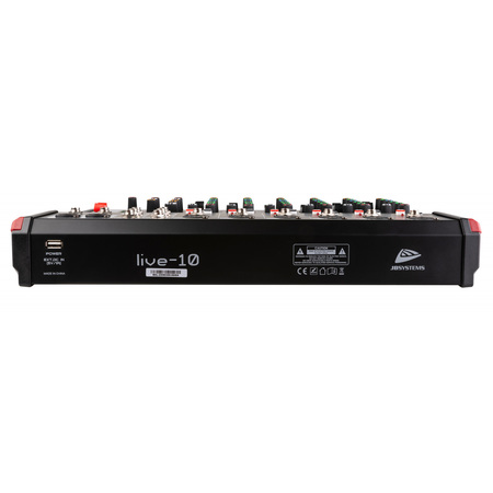 Image nº4 du produit Libve-10 JB Systems - Table de mixage 10 entrées effet + USB + Bluetooth