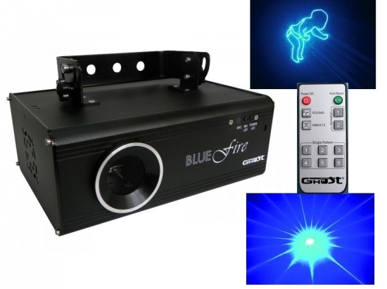 Image principale du produit Laser bleu BLUE FIRE II 300mW DMX