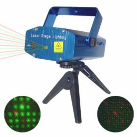 Image principale du produit Laser mini laser bicolore vert 30mW + rouge 80mW étoilé avec micro