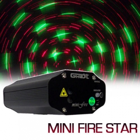 Image principale du produit Laser mini fire STAR bicolore vert 40mW + rouge 100mW Télécommande