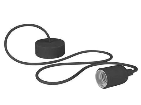 Image principale du produit Luminaire à suspension en cordage Velleman douille E27 Noir
