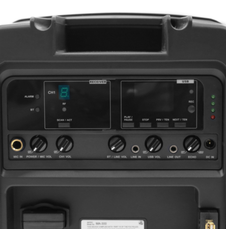 Image nº6 du produit MA-300 Mipro - Enceinte autonome miniature avec 1 récepteur 5G8