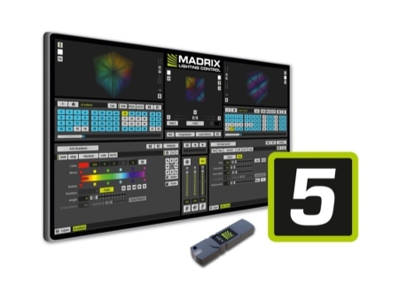 Image principale du produit MADRIX-5-PROFESSIONAL - Madrix 5 Entry version boite avec dongle 128 univers DMX soit 65536 circuits